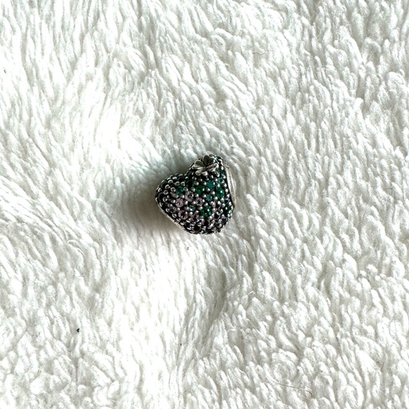 Pandora Gleaming Clover Heart Charm EUC Authentic Sterling Silver - Picture 5 of 7